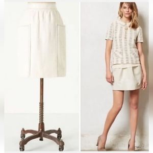 Anthro Cartonnier Linen Skirt